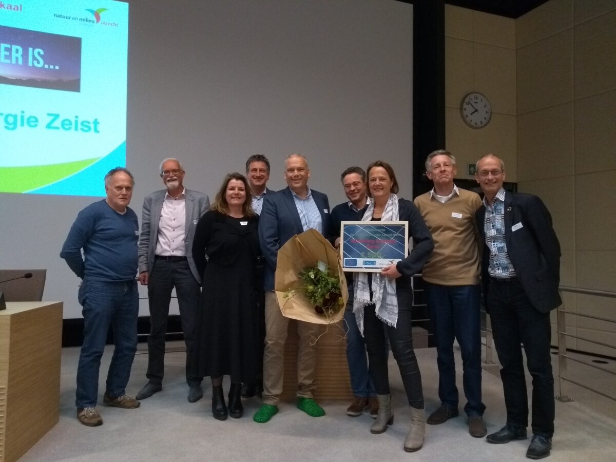 Stichting Energie Zeist wint prijs beste Energie initiatief